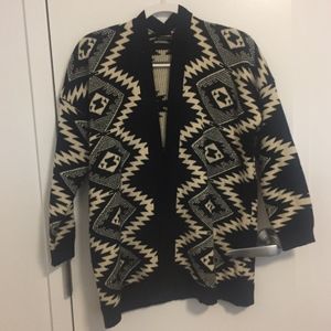 Black/Cream Cardigan